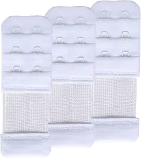 SAMGU Women's Bra Extenders 2 Hook / 3 Hook / 4 Hook / 5 Hook / 6 Hook, Soft Stretchy Back Bra Extension Strap