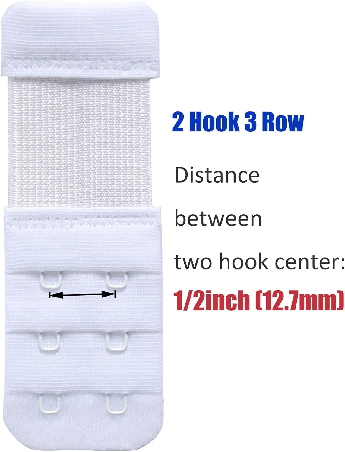 SAMGU Women's Bra Extenders 2 Hook / 3 Hook / 4 Hook / 5 Hook / 6 Hook, Soft Stretchy Back Bra Extension Strap