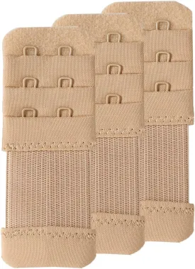 SAMGU Women's Bra Extenders 2 Hook / 3 Hook / 4 Hook / 5 Hook / 6 Hook, Soft Stretchy Back Bra Extension Strap