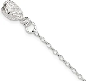 Sterling Silver Shell Anklet