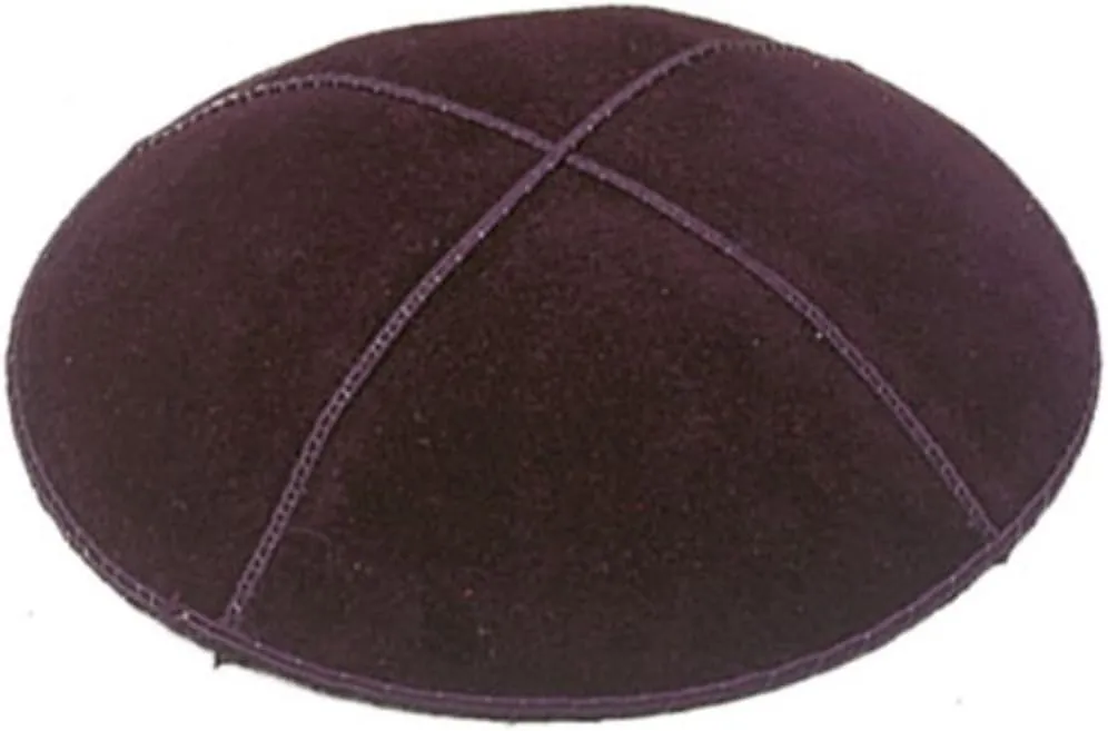 Suede Fabric Kippot Single or Bulk Kippah Optional Custom Imprinting Inside for Your Speacial Event ...