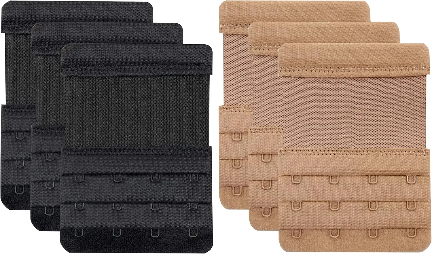 Tamlien 4 Hook Bra Extenders,Stretchy Soft and Comfortable Bra Strap Extender