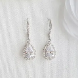 Teardrop Dangle Earrings-Emma