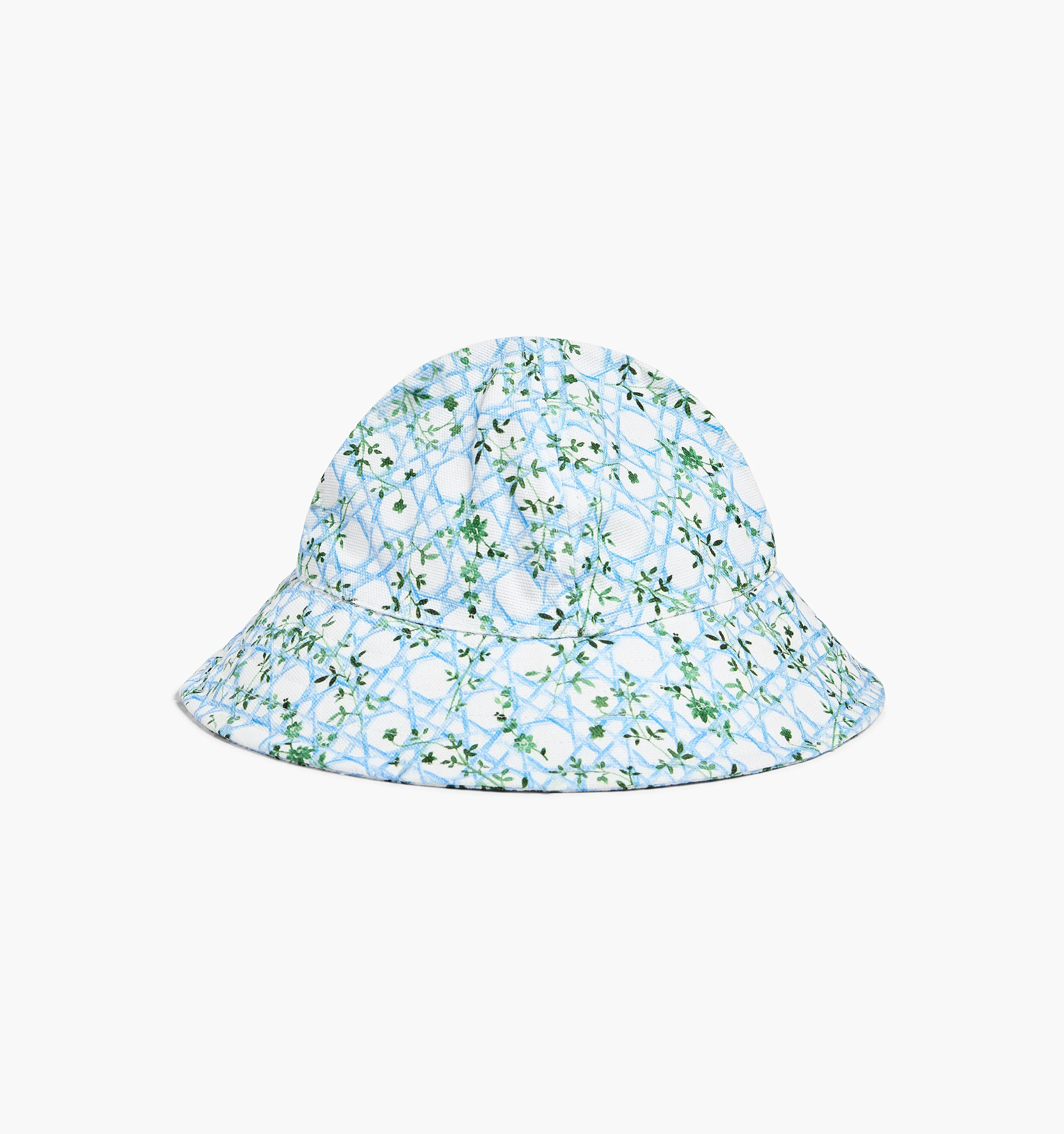 The Baby Sunhat - Blue Basketweave Vine