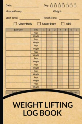 Weight Lifting Log Book: Workout and Fitness Record Tracker for Men and Women Paperback  November 13, 2021